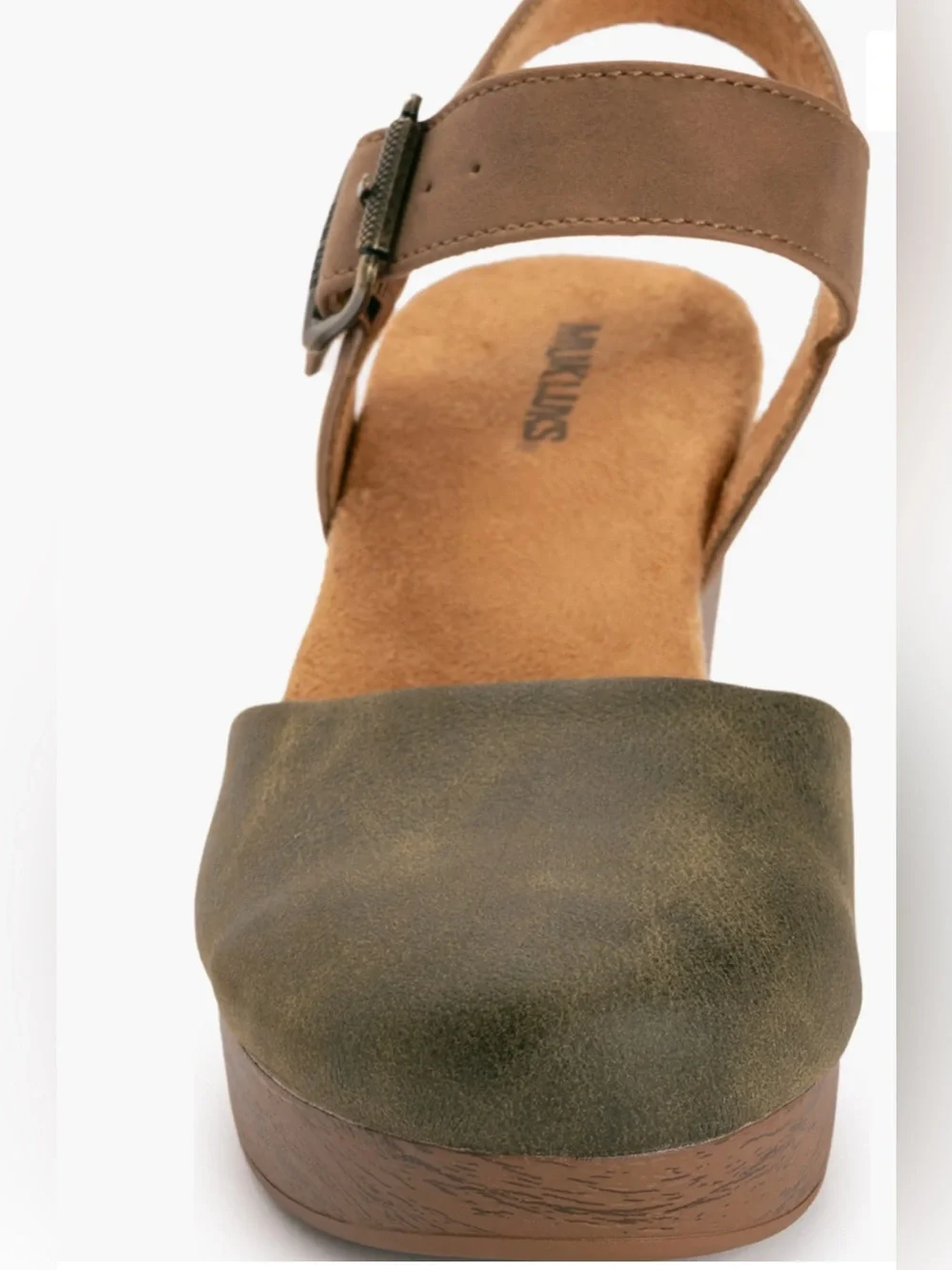 Merritt Quarter Strap Platform Pump Dark Olive - Size 7 Women